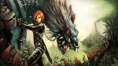 Woman fantasy Dragons redheads