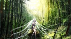 Woman fantasy forests outdoors