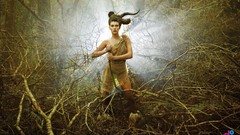 Woman fantasy jungle Warriors