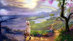 Woman fantasy multicolor fantasy