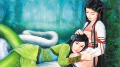 Woman fantasy snakes asians