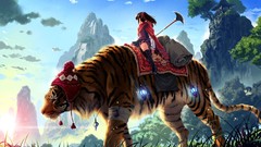 Woman fantasy Tigers 3d