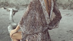 Woman fashion blondes bikini Danielle Knudson