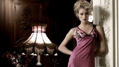 Woman fashion blondes lingerie models