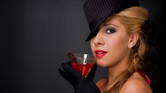 Woman fashion blondes models