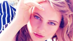 Woman fashion blue eyes brunettes behati prinsloo fashion model 