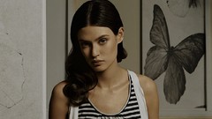 Woman fashion blue eyes brunettes bianca balti Italian fashion 