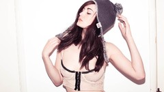 Woman fashion blue eyes brunettes fashion model fashion 