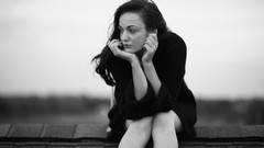 Woman fashion blue eyes brunettes fashion model fashion 