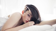 Woman fashion blue eyes brunettes fashion model fashion 