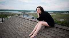 Woman fashion blue eyes brunettes fashion model fashion 