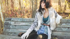 Woman fashion brunettes models