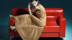 Woman fashion couch models