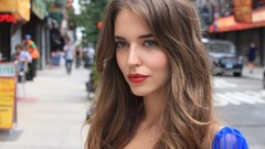 Woman fashion green eyes brunettes Spanish clara alonso fashion 