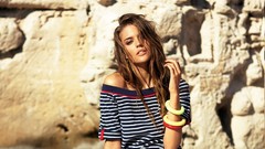 Woman fashion green eyes brunettes Spanish clara alonso fashion 