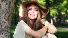 Woman fashion green eyes brunettes Spanish clara alonso fashion 