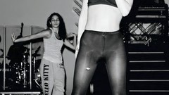 Woman fashion lady gaga magazines pantyhose nylon