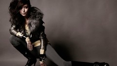 Woman fashion Leather Jacket Alena Vinnitskaya