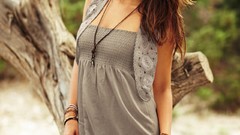 Woman fashion lingerie brunettes