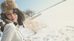 Woman fashion models Laura Baduria