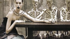Woman fashion skeletons