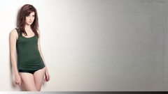 Woman fashion tank tops lingerie green eyes susan coffey 