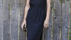 Woman fences models Olivia