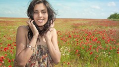 Woman fields outdoors brunettes ukrainian Belinda A