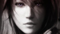 Woman Final Fantasy monochrome final fantasy xiii video games 