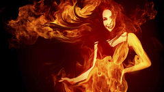 Woman fire