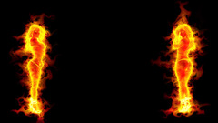 Woman fire g-string Photo