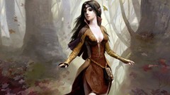 Woman forests fantasy art