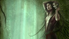 Woman forests video games cgi