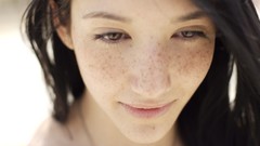 Woman freckles