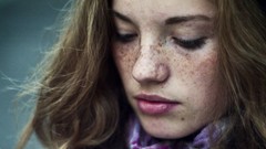 Woman freckles