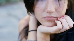 Woman freckles Carre Callaway