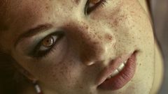 Woman freckles faces