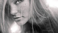 Woman freckles faces Sabrina