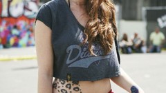 Woman freckles Front Magazine Charlotte Herbert