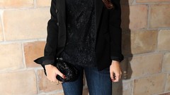 Woman freckles green eyes