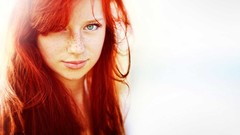 Woman freckles redheads