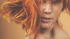 Woman freckles redheads