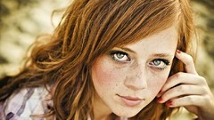 Woman freckles redheads