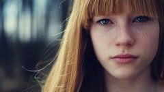 Woman freckles redheads