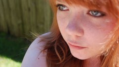 Woman freckles redheads