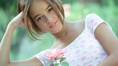 Woman French Celebrity brunettes singers Alizée