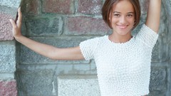 Woman French Celebrity brunettes singers Alizée