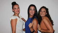 Woman French party skirts group of girls