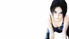 Woman French white background Celebrity short hair Alizée