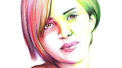 Woman friend Lynn artwork portraits